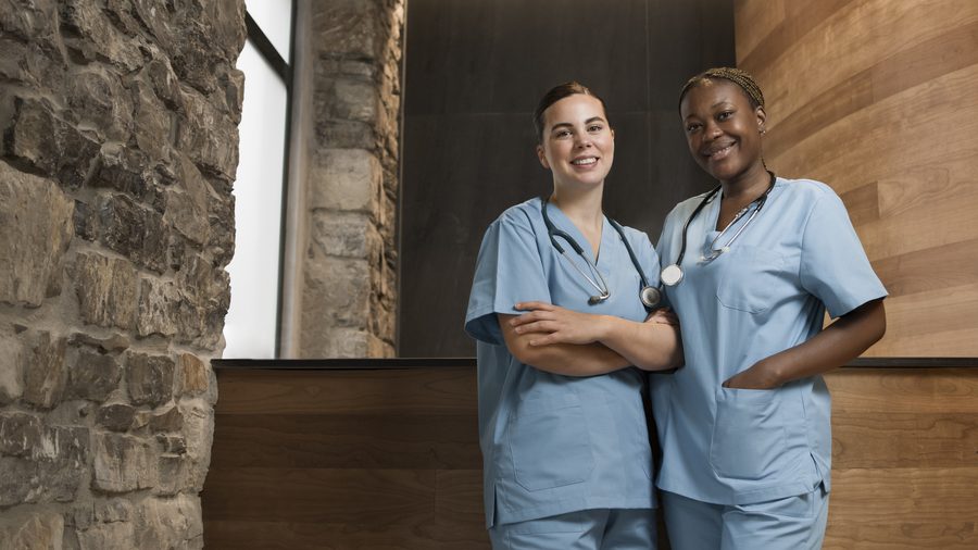 Nurses in clinical setting